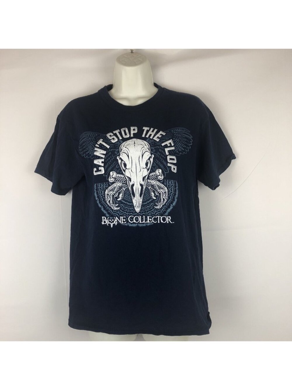 Men's Bone Collector Can't Stop The Flop Navy, T-Shirt MED